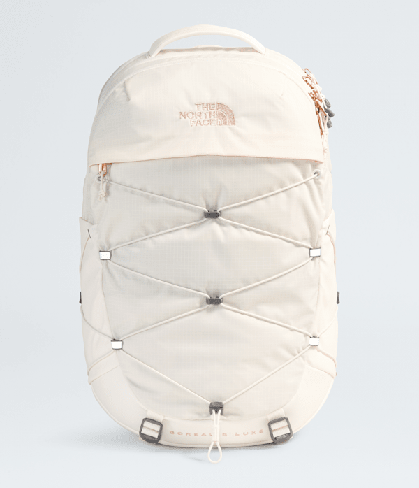 Womens Borealis Luxe Backpack 27L TNF Gardenia WhiteBurnt Coral Metallic HERO