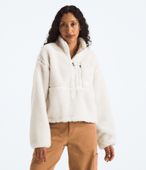 Womens Extreme Pile 2 Pullover TNF White Dune Main