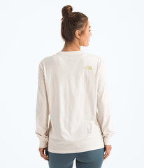 Womens Floral Alpine Relaxed LongSleeve Tee TNF BACK