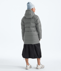 Womens Hydrenalite City Down Hooded Parka TNF Smoked Pearl BACK