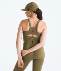 Womens Jaida Long Line Bra TNF Cedar BACK