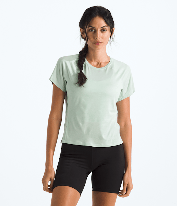 Womens Jaida ShortSleeve Tee TNF Opal Frost Light Heather Main