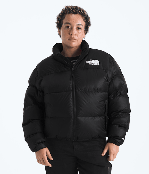 Womens Plus 1996 Retro Nuptse Jacket TNF TNF BlackRecycled Down Main