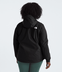 Womens Plus Antora Rain Jacket TNF TNF Black BACK