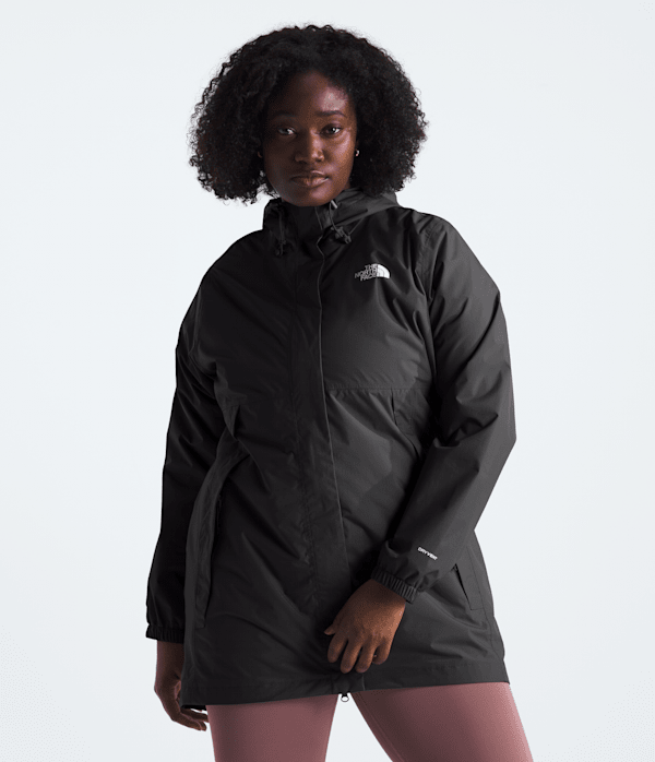 Womens Plus Antora Rain Parka TNF TNF Black Main