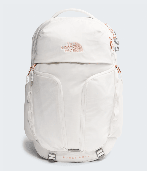 Womens Surge Luxe Backpack 31L TNF White DuneBurnt Coral Metallic HERO