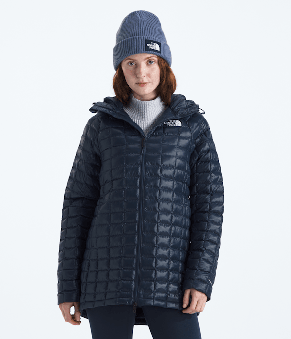 Womens THERMOBALL Hooded Parka TNF Summit Navy Main
