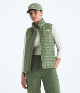 Womens THERMOBALL Vest TNF Bark Mist Main