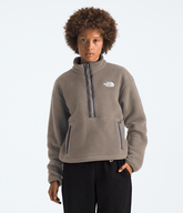 Womens TNF Fleeski Zip Pullover TNF Mocha Brown Main
