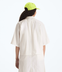 Womens TNF Red Box Nylon ShortSleeve Shirt TNF White Dune BACK