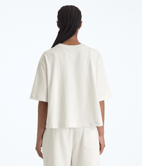 Womens TNF Red Box ShortSleeve Boxy Tee TNF White Dune BACK