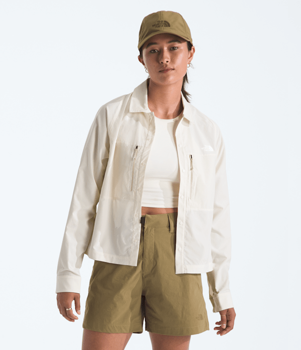 Womens Trail LIGHTRANGE LongSleeve Shirt TNF White DuneDesert Stone Main