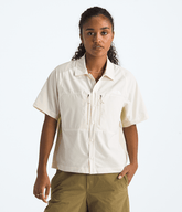 Womens Trail LIGHTRANGE ShortSleeve Shirt TNF White DuneDesert Stone Main