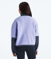 Womens Yumiori Off Peak Zip Jacket TNF Periwinkle GlowSummit Navy BACK