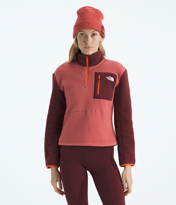 Womens Yumiori Zip TNF Mars DustSumacSolar Flare Main