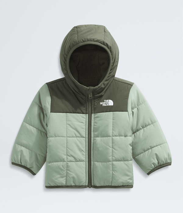 Baby Boys Reversible Shasta FullZip Hooded Jacket TNF Slate MossNew Taupe Green ALTFRONT