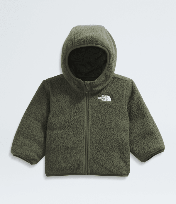 Baby Boys Reversible Shasta FullZip Hooded Jacket TNF Slate MossNew Taupe Green HEROREV