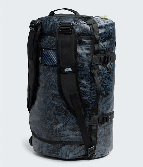 Base Camp DuffelS TNF TNF Black Glowing Topo Print BACK