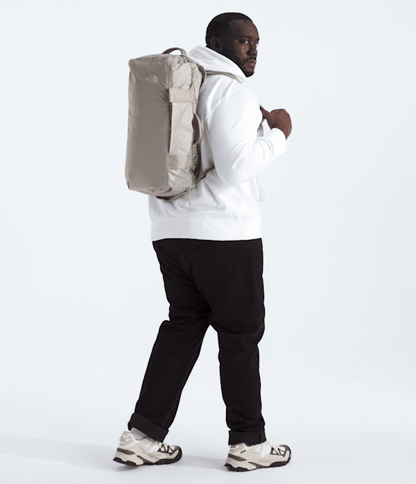 Base Camp Voyager Duffel32L TNF SoapstoneStone Slab MODELBACK