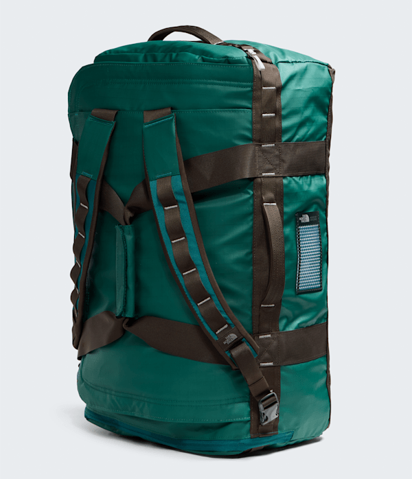 Base Camp Voyager Duffel62L TNF Pacific TealDark ChestnutStone Slab BACK