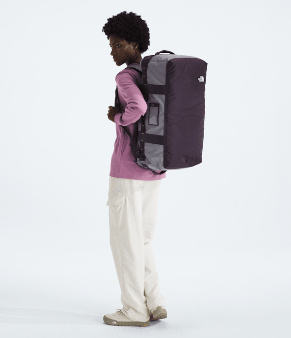 Base Camp Voyager Duffel62L TNF Transcendent GreyEndless Dusk MODELBACK