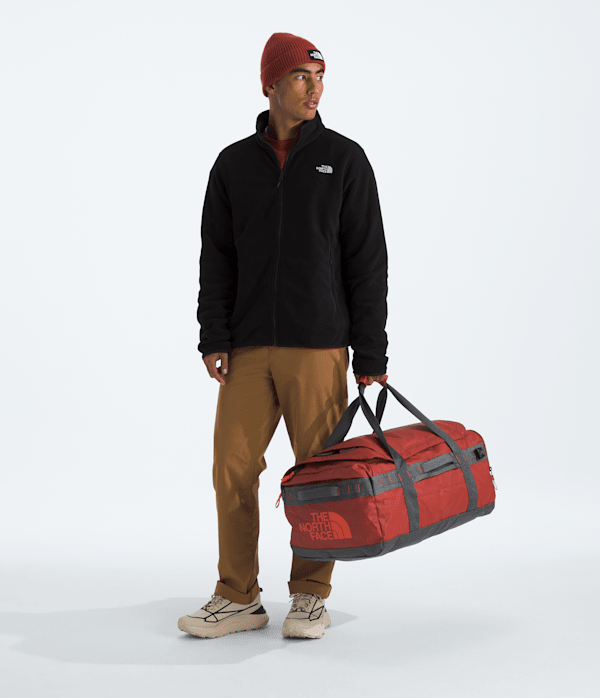 Base Camp Voyager Duffel62L TNF Iron ClayAnthracite GreyLava Red MODELBACK