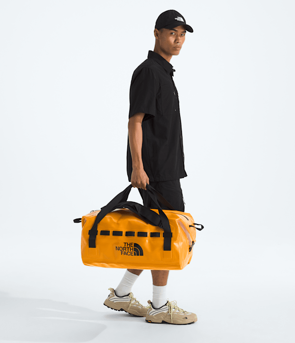 Base Camp Waterproof Duffel 50L TNF Summit GoldTNF Black MODELBACK