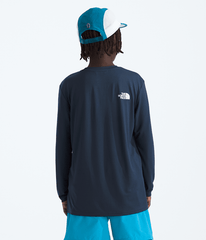 Boys  Girls 247 LongSleeve Tee TNF Summit Navy BACK