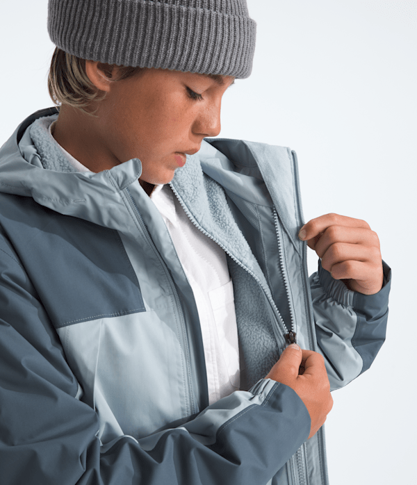 Boys  Girls Antora Triclimate TNF Frost GreyGranite Grey MODELCLOSE3
