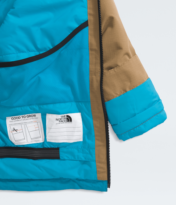 Boys  Girls Dragline Jacket TNF Utility BrownMeridian Blue ALT1