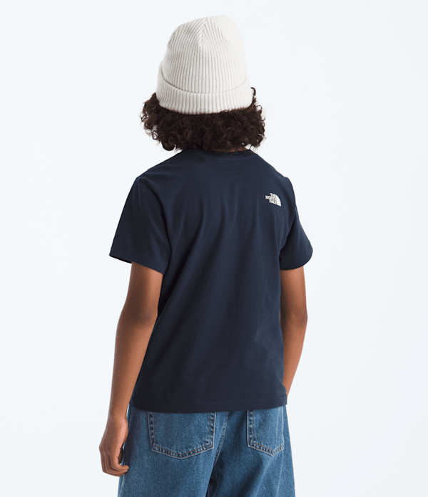 Boys  Girls Evolution Bubble Cloud ShortSleeve TeeGraphic TNF Summit Navy BACK