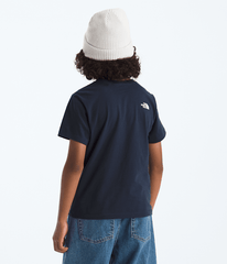 Boys  Girls Evolution Bubble Cloud ShortSleeve TeeGraphic TNF Summit Navy BACK
