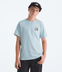 Boys  Girls Evolution Flora ShortSleeve TeeGraphic TNF Polar Haze HERO3