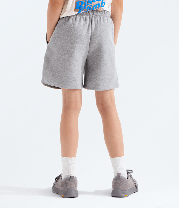 Boys  Girls Evolution Half Dome Shorts TNF TNF Pale Grey Heather BACK