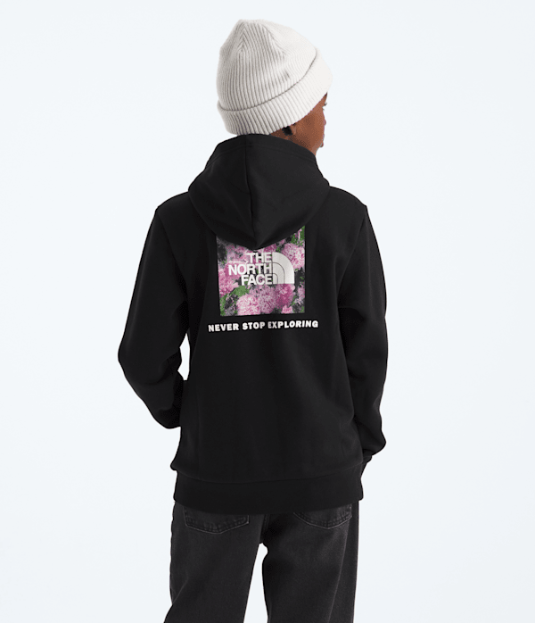 Boys  Girls Evolution Print Box NSE Pullover Hoodie TNF TNF Black HERO2