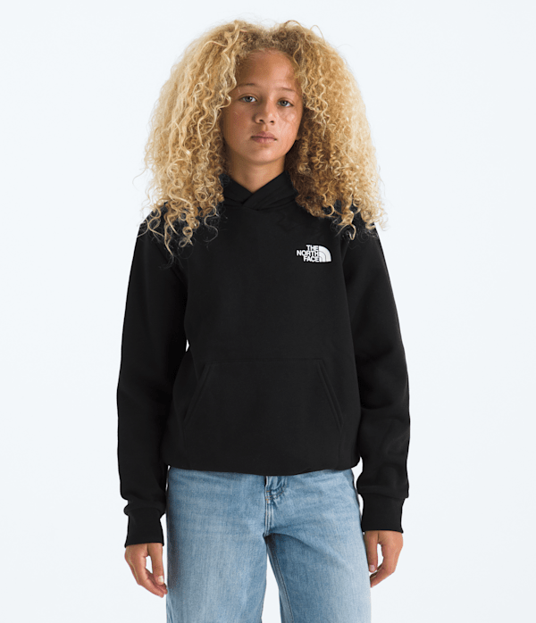 Boys  Girls Evolution Print Box NSE Pullover Hoodie TNF TNF Black HERO3