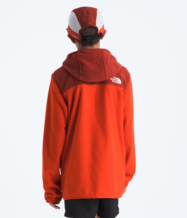 Boys  Girls Glacier FullZip Hoodie TNF Lava RedIron Clay BACK
