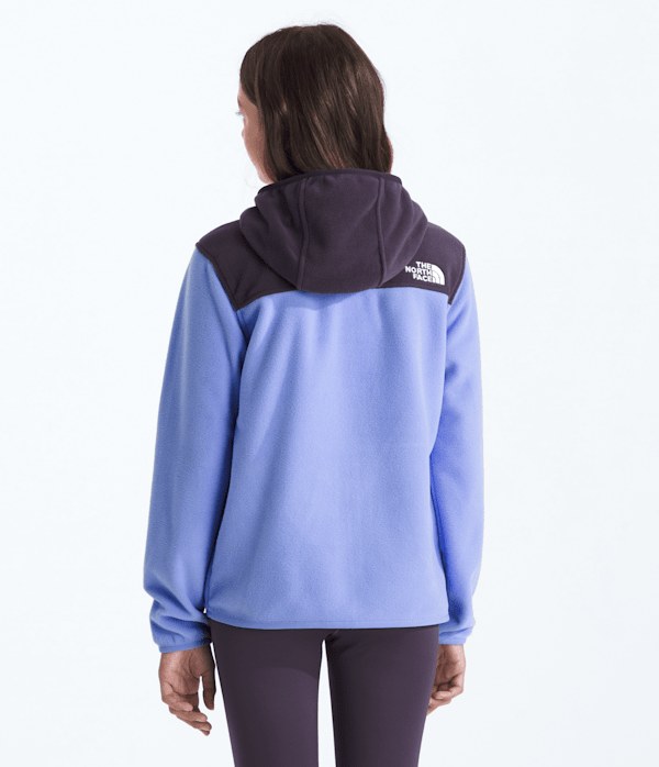 Boys  Girls Glacier FullZip Hoodie TNF Periwinkle GlowEndless Dusk BACK