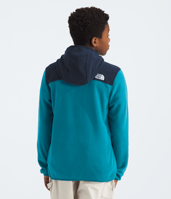 Boys  Girls Glacier FullZip Hoodie TNF Dusk BlueSummit Navy BACK