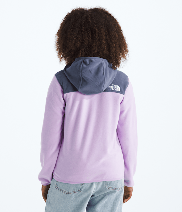 Boys  Girls Glacier FullZip Hoodie TNF Lite LilacTwilight Galaxy BACK