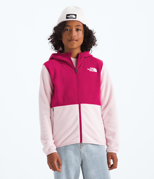Boys  Girls Glacier FullZip Hoodie TNF Pale BlossomLali Guran HERO2