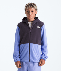 Boys  Girls Glacier FullZip Hoodie TNF Periwinkle GlowEndless Dusk HERO3