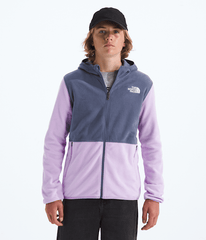 Boys  Girls Glacier FullZip Hoodie TNF Lite LilacTwilight Galaxy HERO3