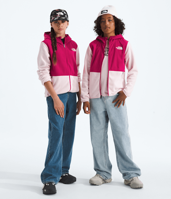 Boys  Girls Glacier FullZip Hoodie TNF Pale BlossomLali Guran Main