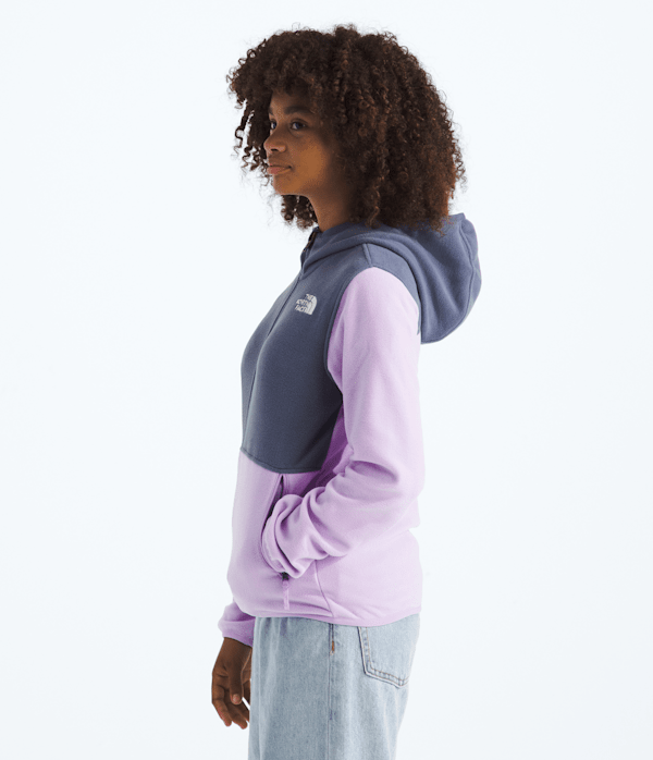 Boys  Girls Glacier FullZip Hoodie TNF Lite LilacTwilight Galaxy MODEL34