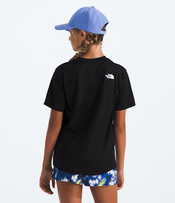 Boys  Girls New 247 ShortSleeve Tee TNF TNF Black BACK