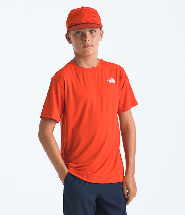 Boys  Girls New 247 ShortSleeve Tee TNF Lava Red HERO3