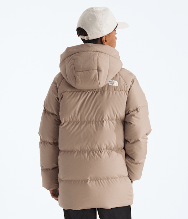 Boys  Girls North Down FleeceLined Short Parka TNF BACK
