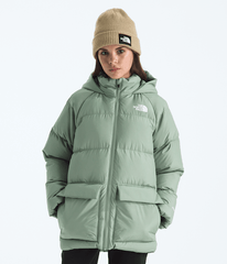 Boys  Girls North Down FleeceLined Short Parka TNF Slate Moss HERO2