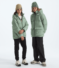 Boys  Girls North Down FleeceLined Short Parka TNF Slate Moss Main